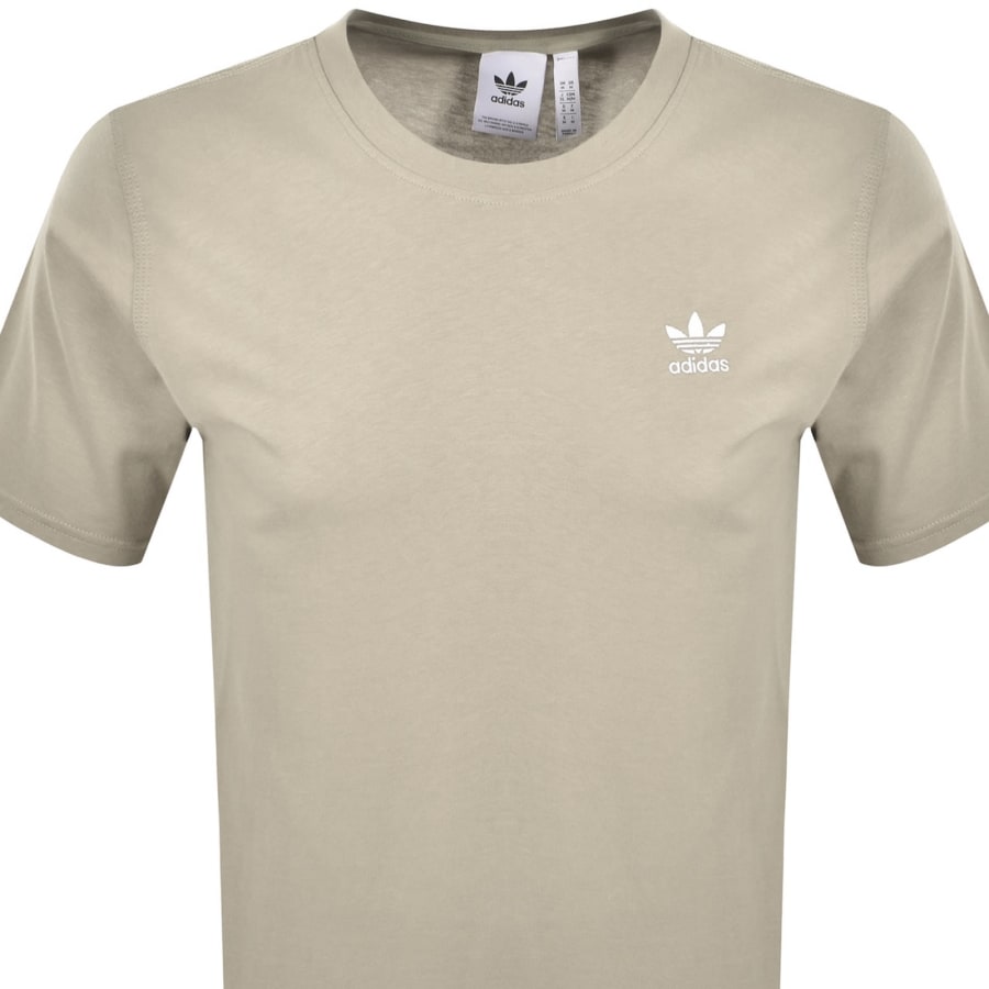 Image number 2 for adidas Originals Trefoil T Shirt Beige