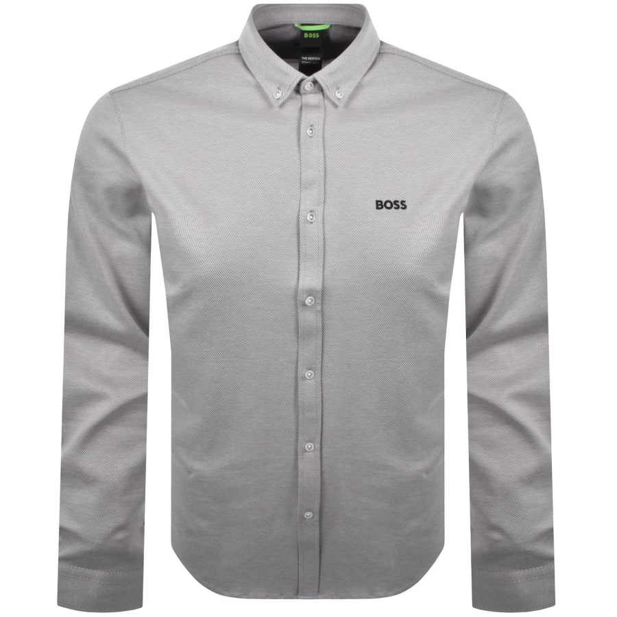 Image number 1 for BOSS ST Motion Long Sleeve Shirt Grey