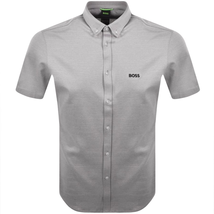 Image number 1 for BOSS ST Motion Short Sleeve Shirt Grey