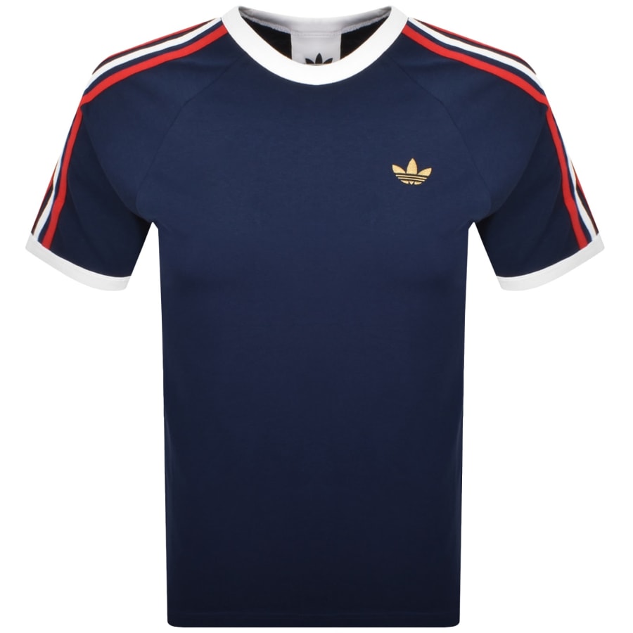 Image number 1 for adidas Originals 3 Stripes T Shirt Indigo