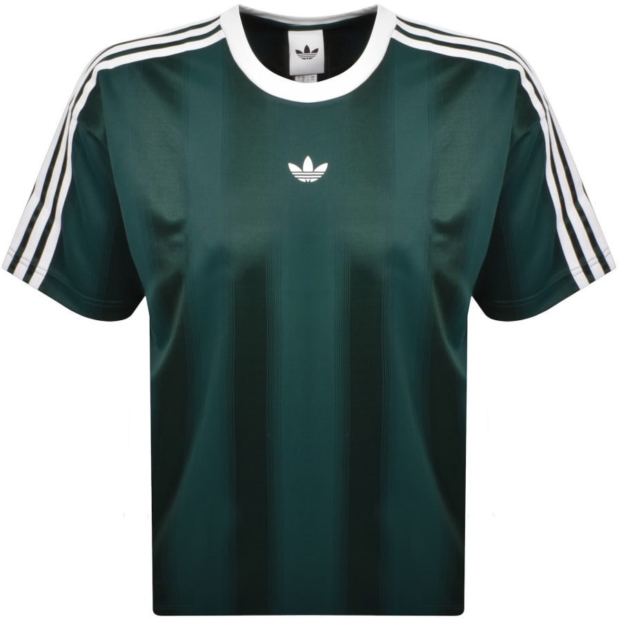 Image number 1 for adidas Originals Jacquard T Shirt Green