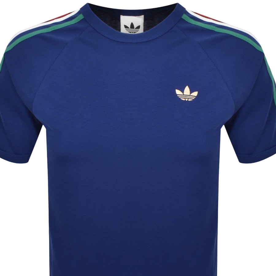 Image number 2 for adidas Originals 3 Stripes T Shirt Blue