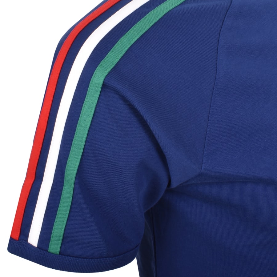 Image number 4 for adidas Originals 3 Stripes T Shirt Blue