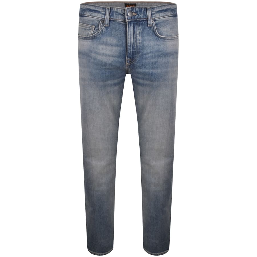 Image number 2 for BOSS Delaware Slim Fit Jeans Bright Blue