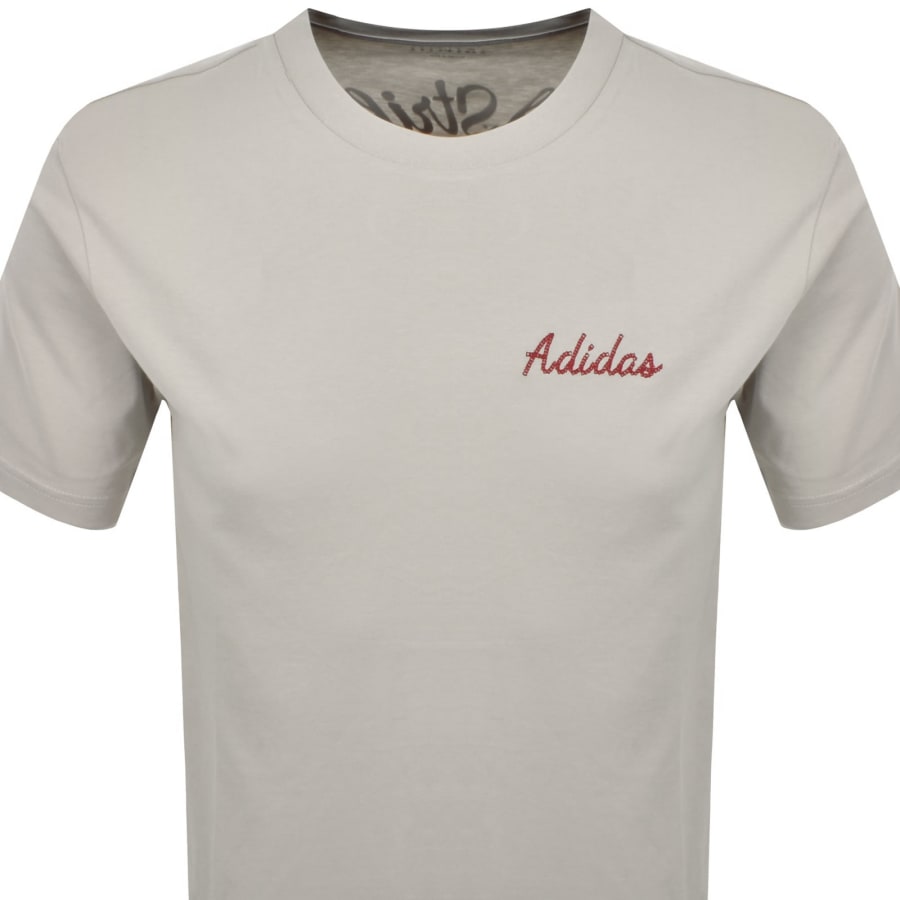 Image number 3 for adidas Sportswear Mini Surf T Shirt Beige