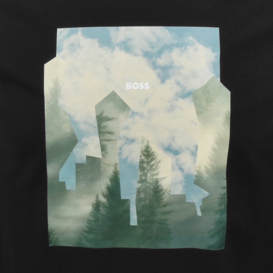 Image number 3 for BOSS Cover Graphic T Shirt Black