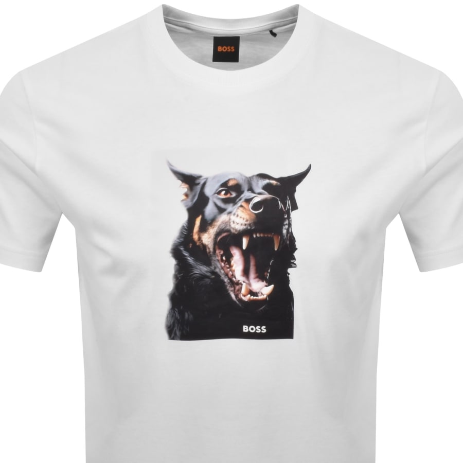 Image number 2 for BOSS Dobermann T Shirt White