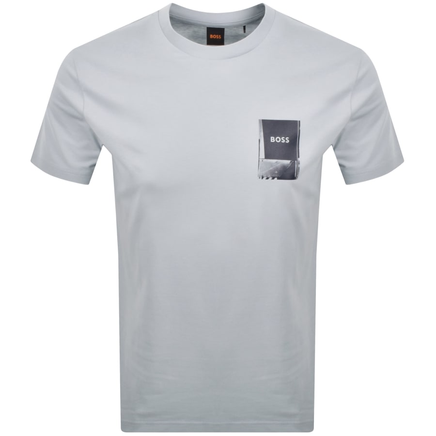Image number 1 for BOSS Plain T Shirt Light Pastel Grey
