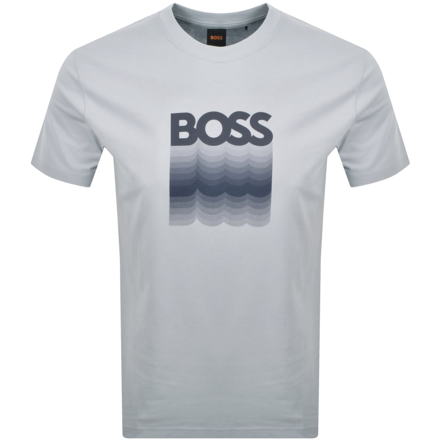 Image number 1 for BOSS Insignia T Shirt Light Grey