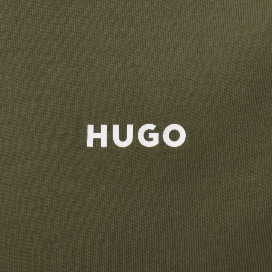 Image number 3 for HUGO Dero222 T Shirt Green
