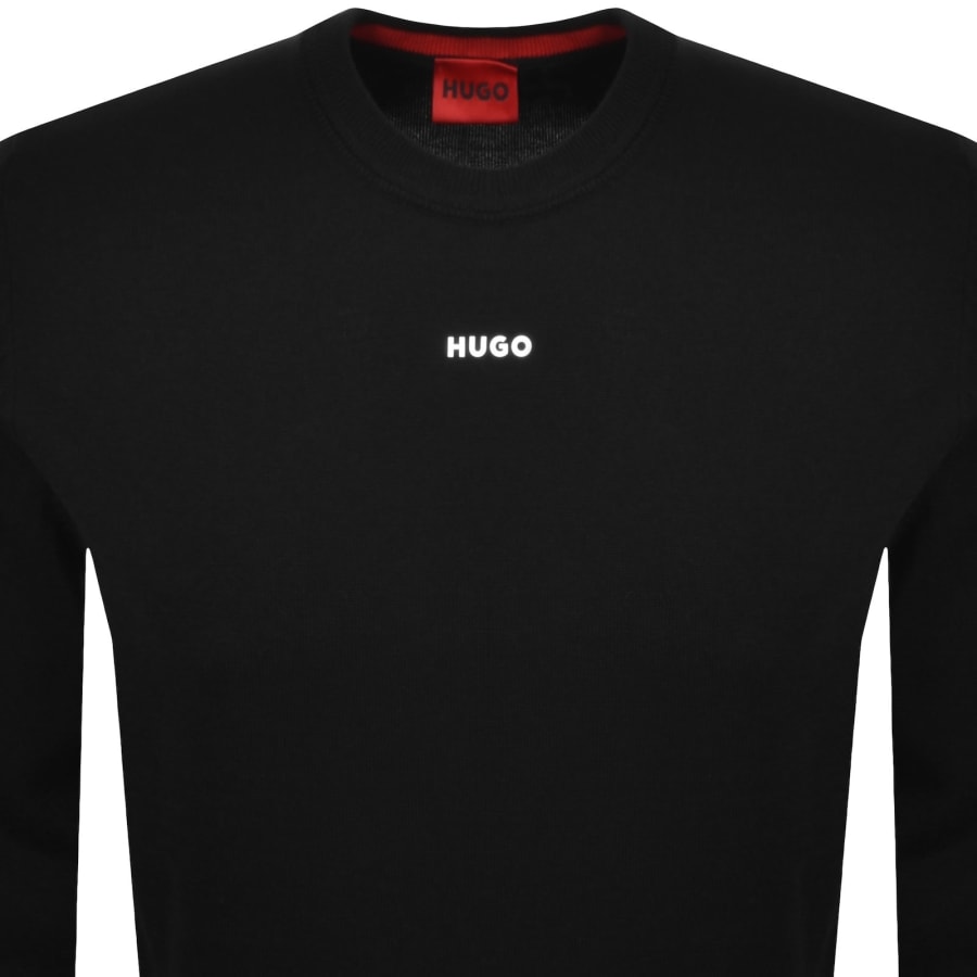 Image number 2 for HUGO San Cassius Knit Jumper Black