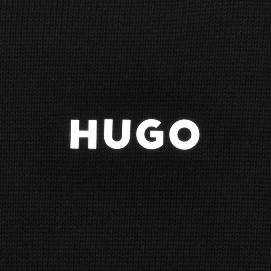 Image number 3 for HUGO San Cassius Knit Jumper Black