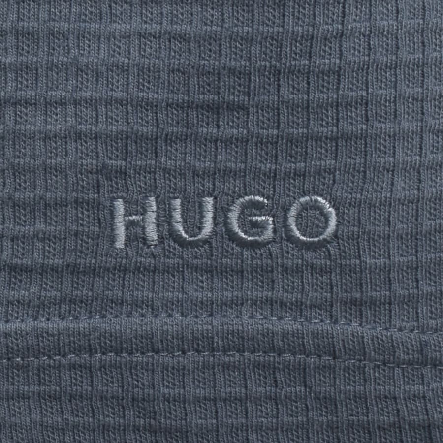 Image number 3 for HUGO Austin Waffle Shorts Blue