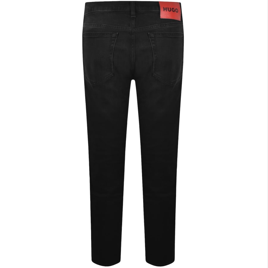 Image number 3 for HUGO 708 Slim Jeans Black
