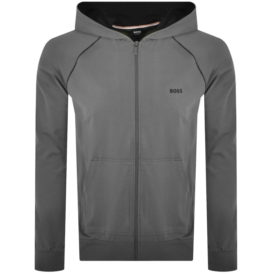 Image number 2 for BOSS Mix And Match Hooded Tracksuit Grey