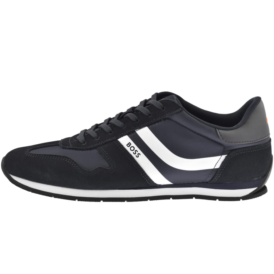 Image number 1 for BOSS Levon Runner Trainers Dark Blue