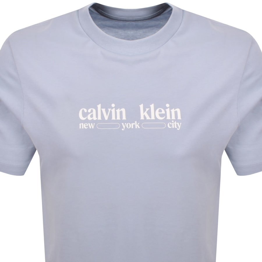 Image number 2 for Calvin Klein Jeans Graphic T Shirt Blue