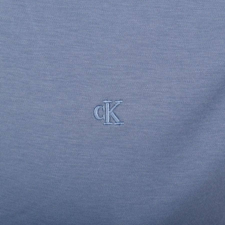 Image number 3 for Calvin Klein Chest Logo T Shirt Blue
