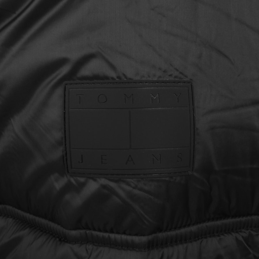 Image number 3 for Tommy Jeans Logo Puffer Jacket Black
