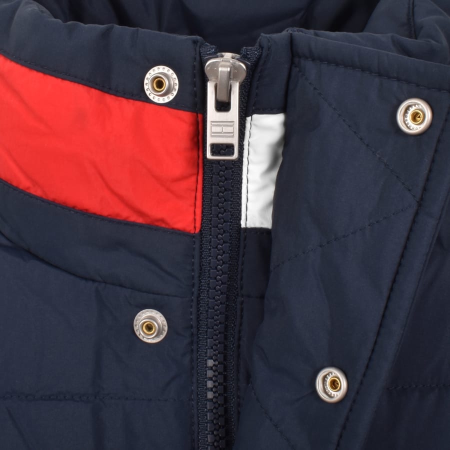 Image number 4 for Tommy Jeans DNA Collar Puffer Jacket Navy
