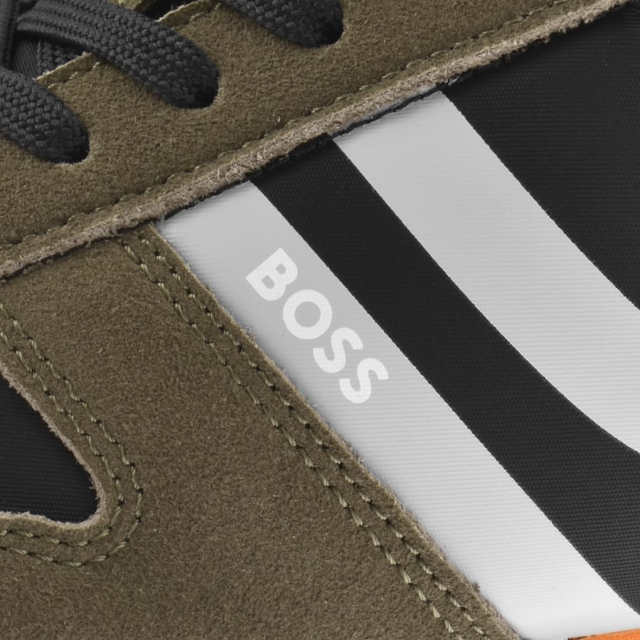 Image number 4 for BOSS Levon Runner Trainers Open Brown