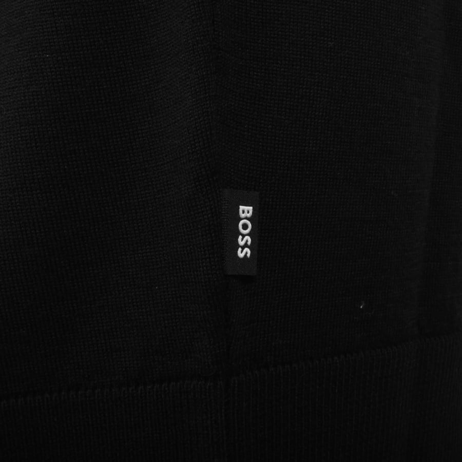 Image number 3 for BOSS Helixon Wool Knit Jumper Black