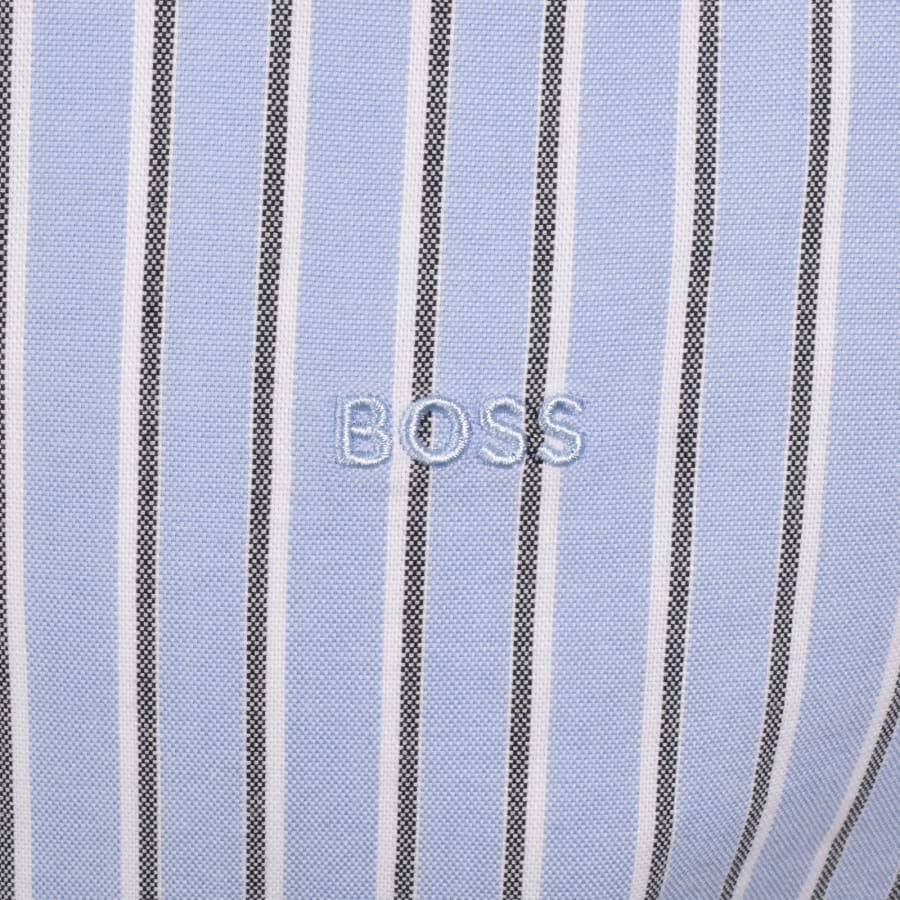 Image number 3 for BOSS Ricoplus Long Sleeved Shirt Blue