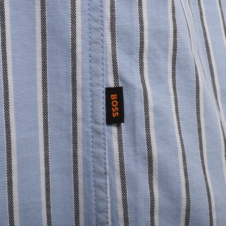 Image number 4 for BOSS Ricoplus Long Sleeved Shirt Blue