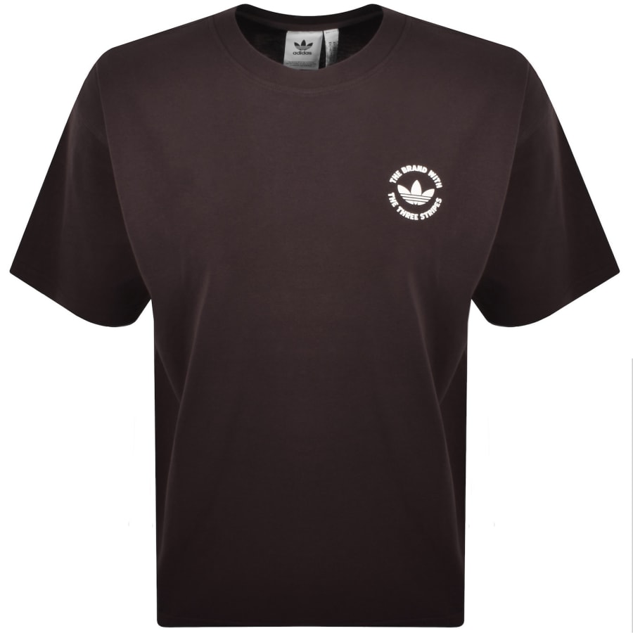 Image number 2 for adidas Originals Camel Treffy T Shirt Brown
