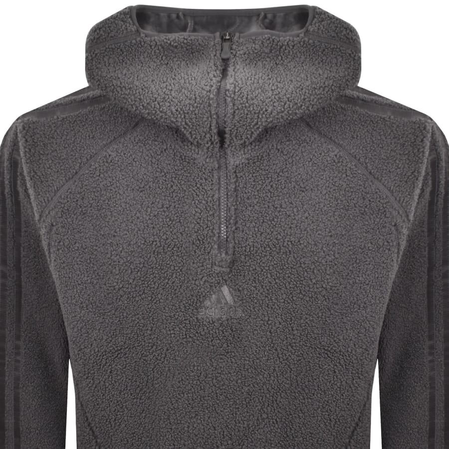 Image number 3 for adidas Originals Borg Teamgeist Hoodie Grey