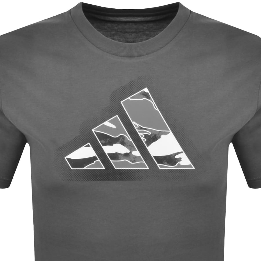 Image number 2 for adidas Sportswear Camo Mod T Shirt Grey