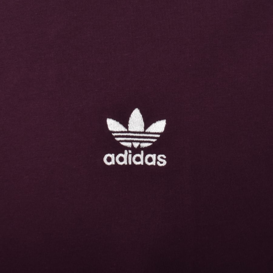 Image number 3 for adidas Originals Essential T Shirt Burgundy