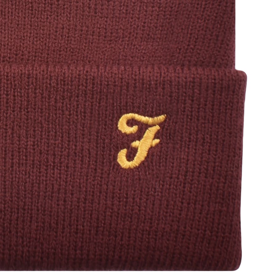 Image number 3 for Farah Denali Beanie Burgundy