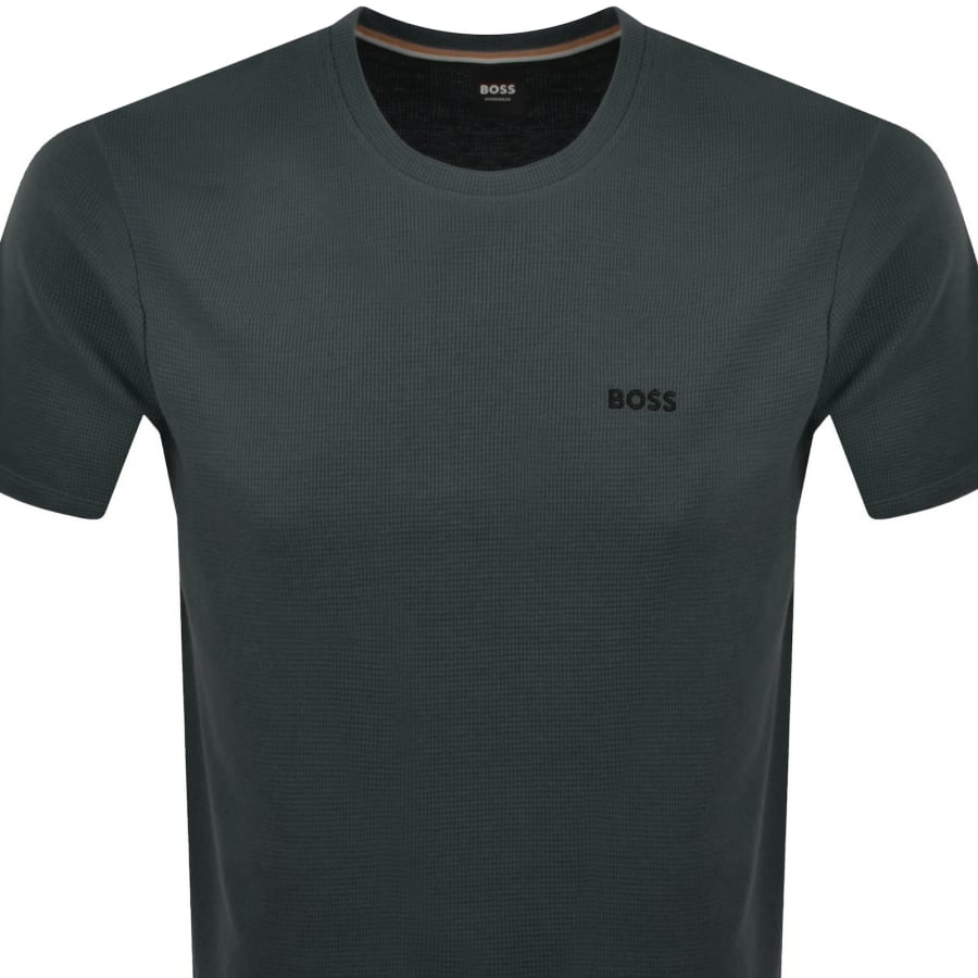 Image number 2 for BOSS Waffle T Shirt Green