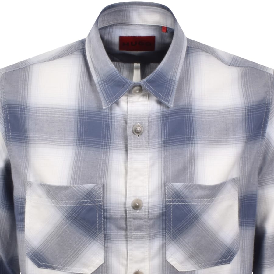 Image number 2 for HUGO Erato Long Sleeve Shirt Blue