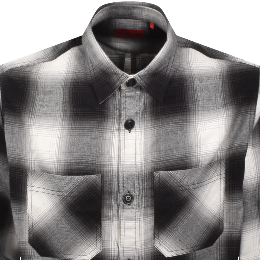 Image number 2 for HUGO Erato Long Sleeve Shirt Black