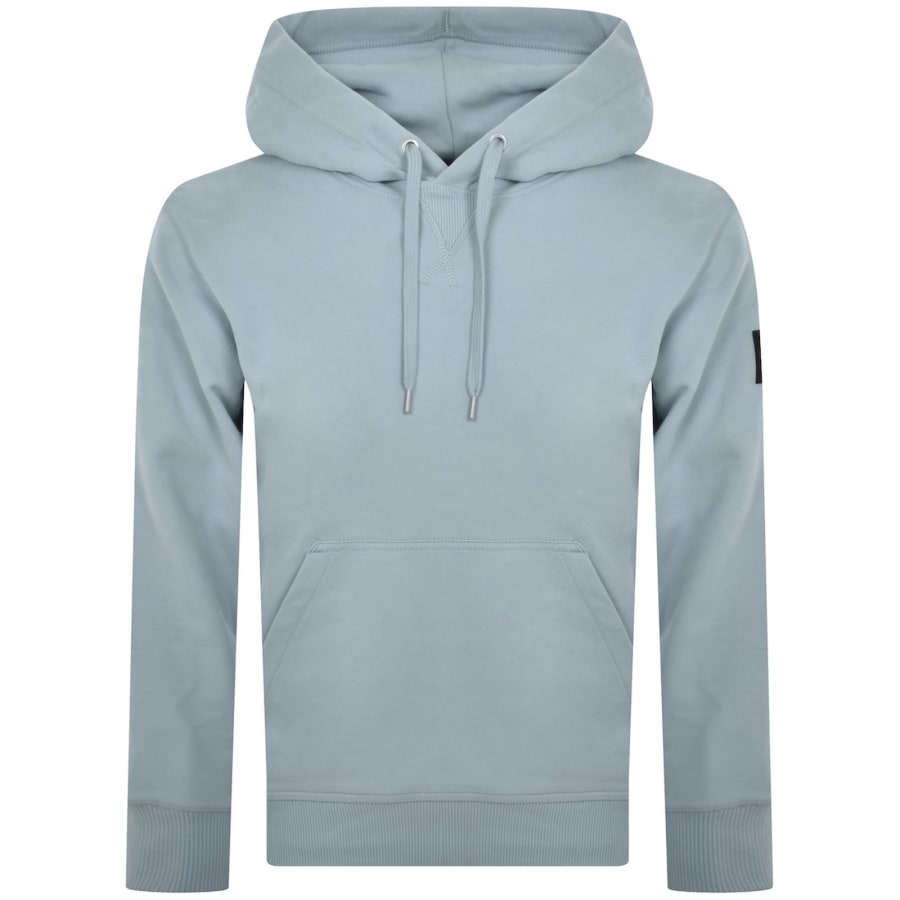 Image number 2 for Calvin Klein Jeans Badge Hoodie Blue