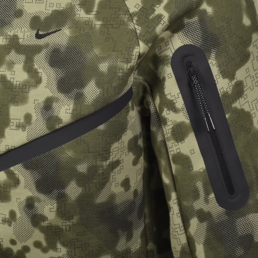 Image number 4 for Nike Tech Windrunner Full Zip Sweatshirt Green