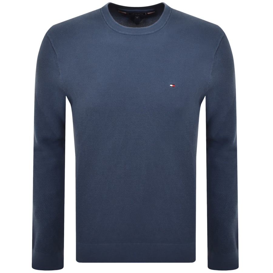 Image number 1 for Tommy Hilfiger Essential Structure Jumper Blue