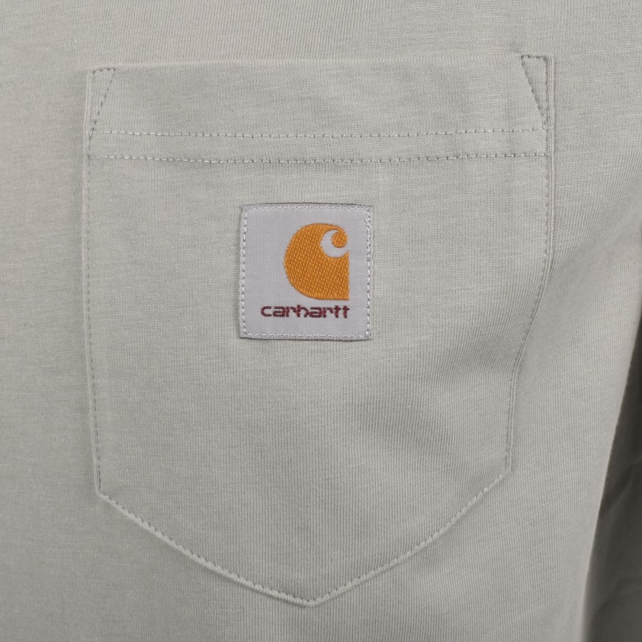 Image number 3 for Carhartt WIP Pocket T Shirt Grey