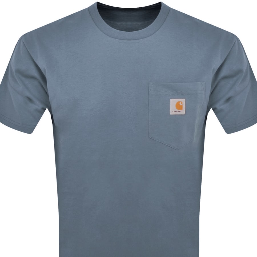 Image number 2 for Carhartt WIP Pocket T Shirt Blue