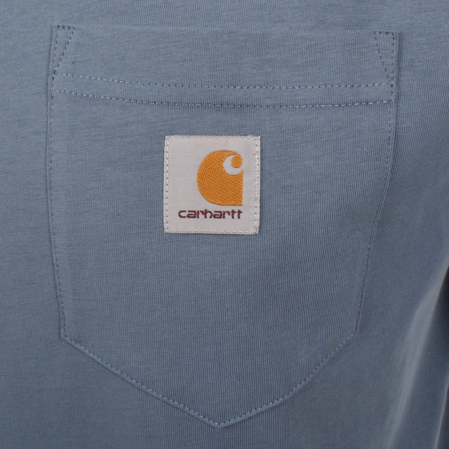 Image number 3 for Carhartt WIP Pocket T Shirt Blue