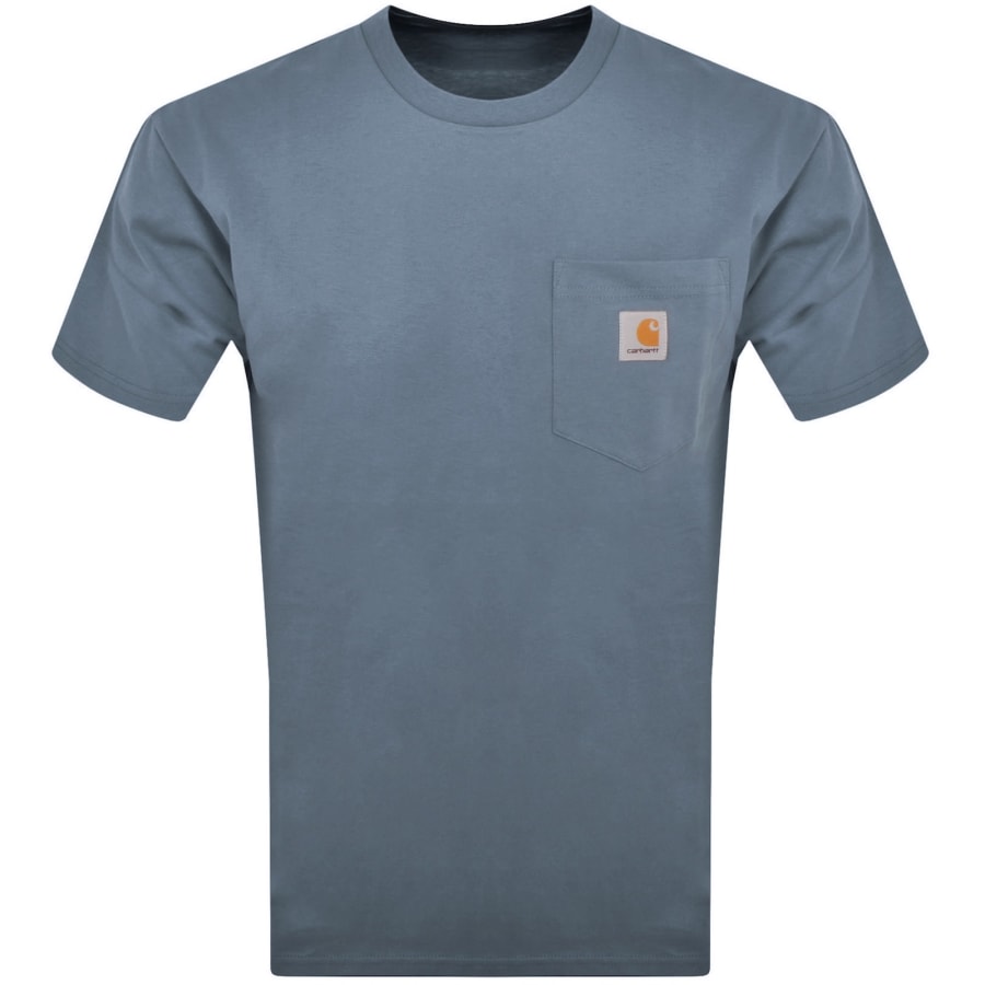Image number 1 for Carhartt WIP Pocket T Shirt Blue