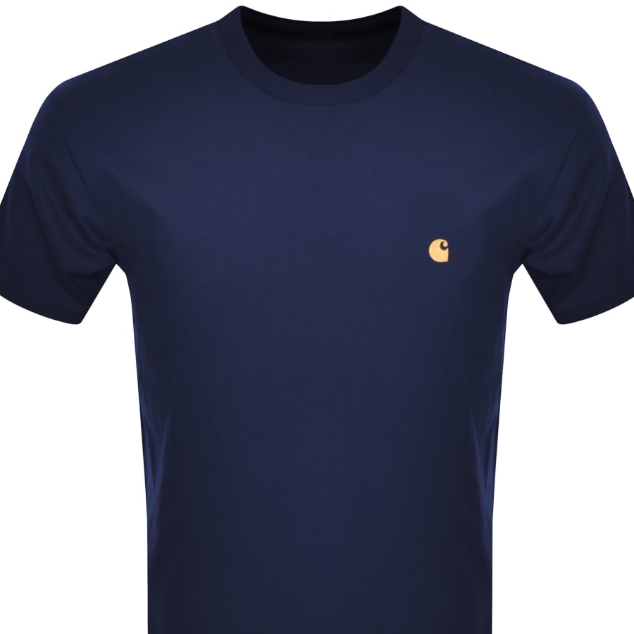 Image number 2 for Carhartt WIP Chase T Shirt Navy