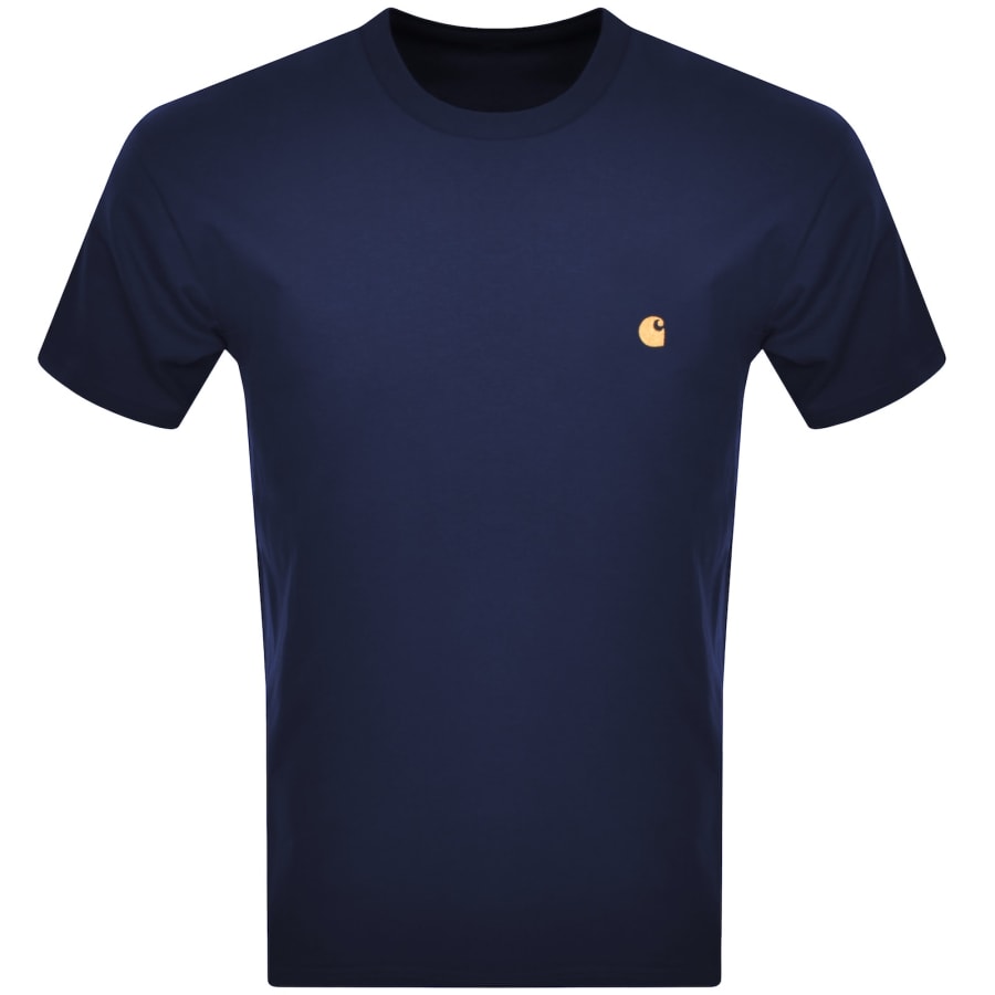Image number 1 for Carhartt WIP Chase T Shirt Navy