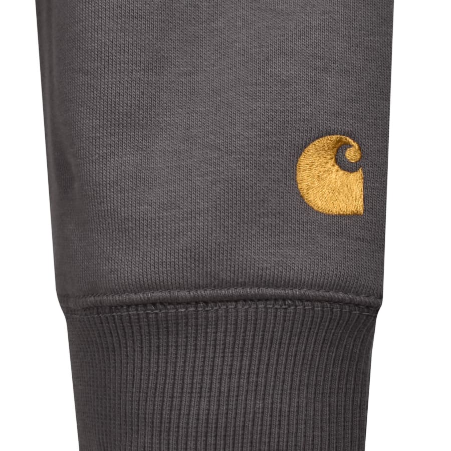 Image number 3 for Carhartt WIP Chase Hoodie Grey