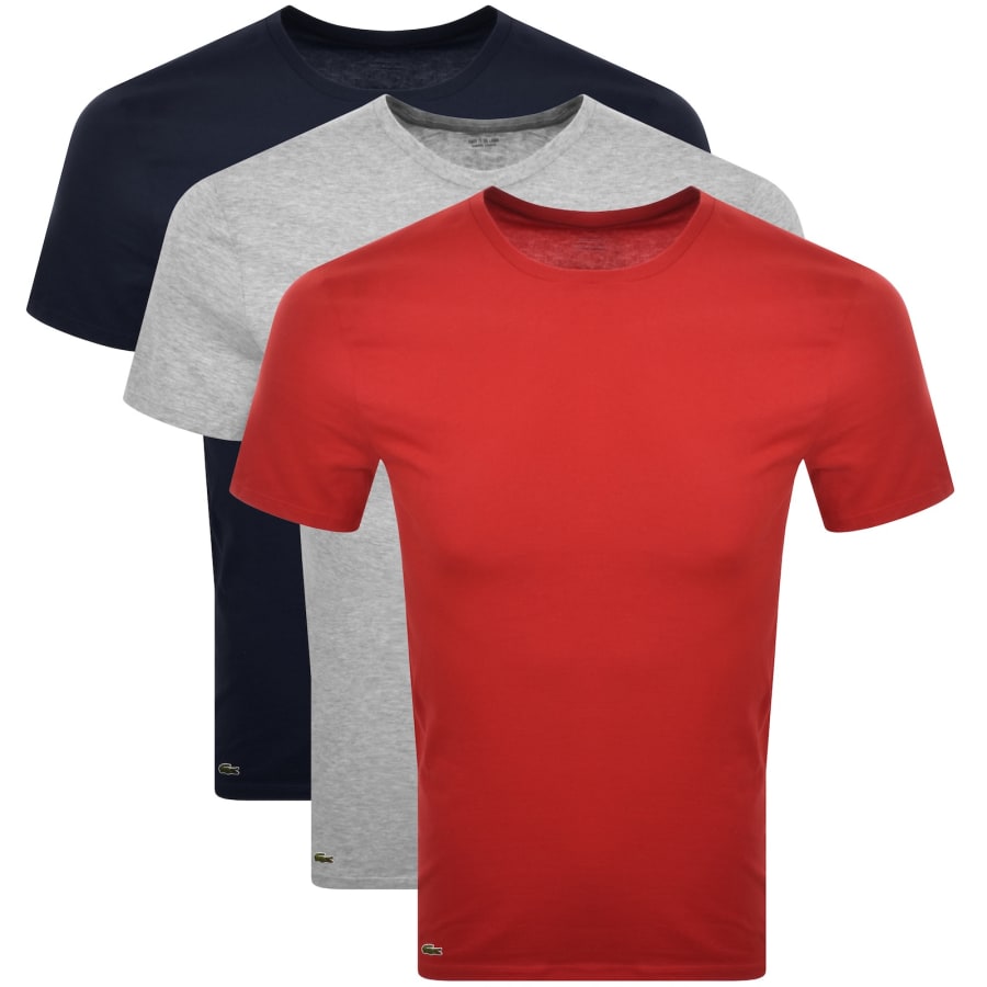 Image number 1 for Lacoste Slim Fit 3 Pack T Shirts