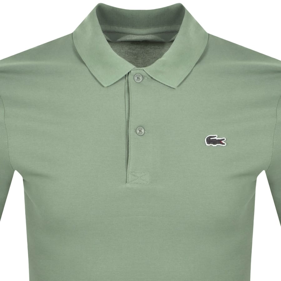 Image number 2 for Lacoste Grey Croc Polo T Shirt Thyme Green