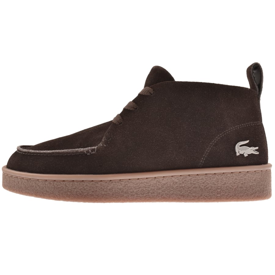 Image number 1 for Lacoste Baseshot Chukka Trainers Brown