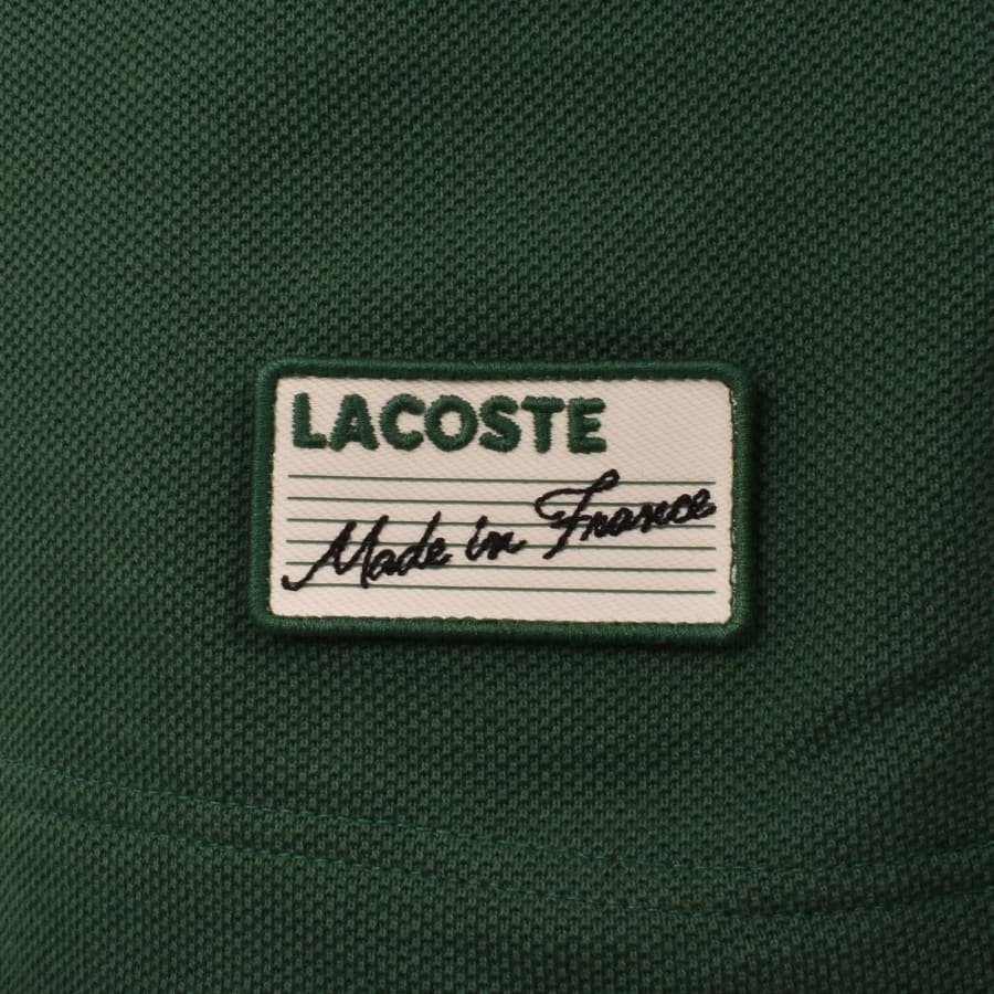 Image number 5 for Lacoste Contrast Collar Polo T Shirt Green